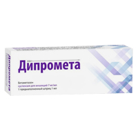 Дипромета суспензия для инъекций 7мг/мл 1мл (шприц) фото