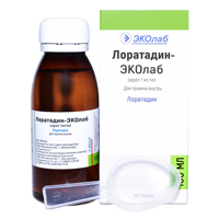 Лоратадин-ЭКОлаб сироп 1мг/мл 100мл фото