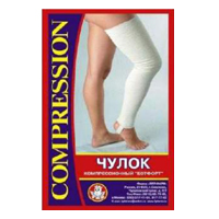 Чулок &quot;ЛПП Фарм&quot; ЧМК компрессионный выше колена (3 класс компрессии) цвет белый размер 6 фото