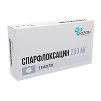Спарфлоксацин таблетки 200мг фото