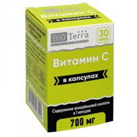 Витамин С &quot;BioTerra&quot; Витамин С 700мг капсулы по 825,5мг фото