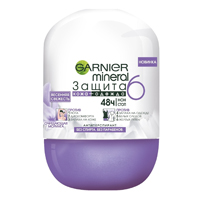 Дезодорант-антиперспирант "Garnier" Mineral "Защита 6 Кожа+одежда. Весенняя свежесть" роликовый 50мл фото