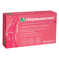 Комплекс изофлавонов сои и витекса священного "Нормциклин" таблетки массой 1600мг фото