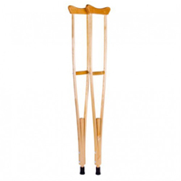 Костыли КД403 опорные деревянные с регулировкой высоты с УПС (пара) фото