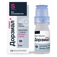 Дорзиал Плюс капли глазные 20мг/мл+5мг/мл 5мл фото