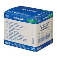 Иглы "KD-FINE" инъекционные 21G (0,8х40мм) фото