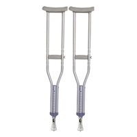 Костыли &quot;Тривес&quot; CA802LM подмышечные с регулируемой высотой до 136см и УПС цвет серый фото
