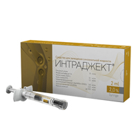 Интраджект средство для замещения синовиальной жидкости 2% 2мл фото