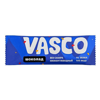 Батончик протеиновый "Vasco" в глазури со вкусом шоколада и шоколадной начинкой 40г фото