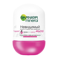 Дезодорант-антиперспирант "Garnier" Mineral "Невидимый. Защита от следов, пятен, выцветания" роликовый 50мл фото