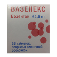 Вазенекс таблетки 62,5мг фото
