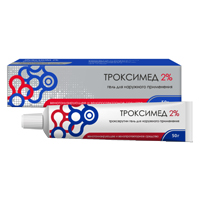 Троксимед гель 2% 50г фото