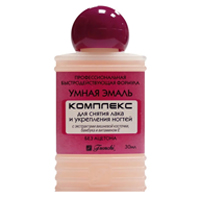 Средство для ногтей "Умная эмаль" "Frenchi" Комплекс для снятия лака и укрепления ногтей с экстрактом вишневой косточки 30мл фото