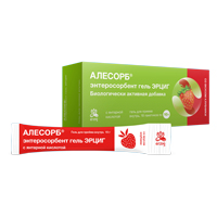 Erzig &quot;Алесорб&quot; Энтеросорбент Эрциг гель со вкусом клубники стик 10г фото