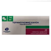 Терифлуномид Канон таблетки 14мг фото