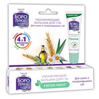 Химани "Боро Плюс" Здоровая кожа бальзам увлажняющий Ароматная мята для губ 10г фото