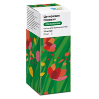Цетиризин Реневал капли 10мг/мл 20мл фото
