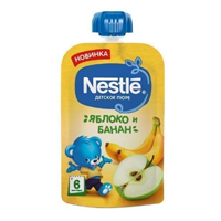 Пюре "Nestle" Яблоко и банан 90г фото
