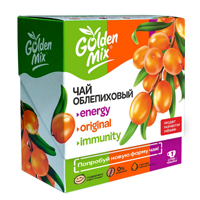 Чай облепиховый "GoldenMix" ассорти Energy/Original/Immunity 18г фото