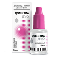 Домизиа Дуо капли глазные 20мг/мл+5мг/мл 5мл фото