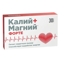 Калий Магний "Калий+Магний Форте" таблетки массой 1140мг фото