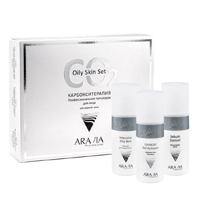 Набор косметический "Aravia Professional" Oily Skin Set Карбокситерапия для жирной кожи фото