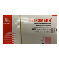 Детромбин раствор для инъекций 9500анти-Ха МЕ/мл 0,6мл фото