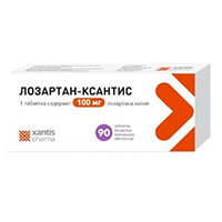 Лозартан-Ксантис таблетки 100мг фото