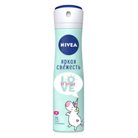 Nivea дезодорант Яркая свежесть. LOVE Be Unique спрей 150мл фото