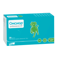 Онсиор таблетки 20мг (для собак от 10 до 20кг) фото