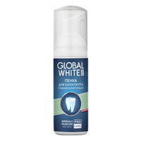 Пенка для полости рта "Global White" Pro Реминерализирующая Strawberry mint 50мл фото