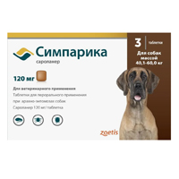 Симпарика таблетки 120мг фото
