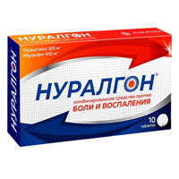 Нуралгон таблетки 400мг+325мг фото