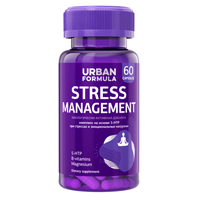 Комплекс экстракта пустырника, 5-НТР, Mg и витаминов группы В &quot;Urban Formula&quot; Stress Management капсулы массой 280мг фото