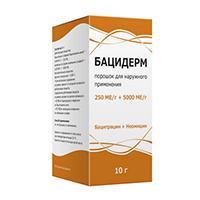 Бацидерм порошок 250МЕ/г+5000МЕ/г 10г фото