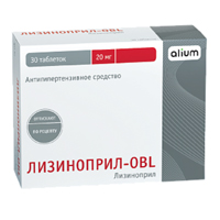 Лизиноприл-OBL таблетки 20мг фото