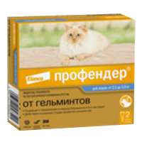 Профендер раствор (капли на холку) для кошек от 2,5 до 5кг 0,7мл фото