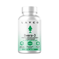 Layco "Омега-3 жирные кислоты высокой концентрации Vegan" капсулы 500мг фото