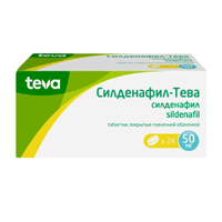 Силденафил-Тева таблетки 50мг фото