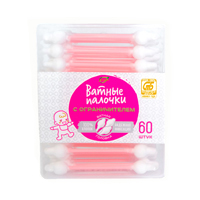 Ватные палочки "Lino" детские с ограничителем фото