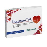 Кардевит АС таблетки 75мг+15,2мг фото