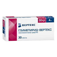 Глимепирид-Вертекс таблетки 4мг фото