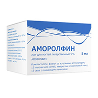 Аморолфин лак для ногтей 5% 5мл фото