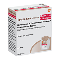 Треледжи Эллипта порошок 22мкг+55мкг+184мкг/доза (14 доз) фото