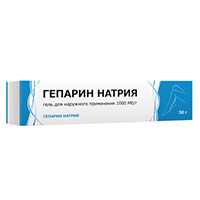 Гепарин натрия гель 1000МЕ/г 50г фото