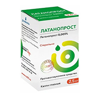 Латанопрост капли глазные 0,005% 2,5мл фото