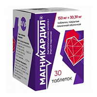 Магникардил таблетки 150мг+30,39мг фото