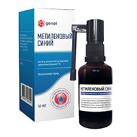 Метиленовый синий раствор 1% 50мл фото