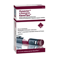 Хумалог раствор для инъекций 100МЕ/мл картридж 3мл (в шприц-ручке Джуниор) фото