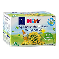 Чай "HiPP" Organic Фенхелевый органический детский фильтр-пакеты по 1,5г фото
